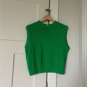 Zara Bright Green Sweater Vest